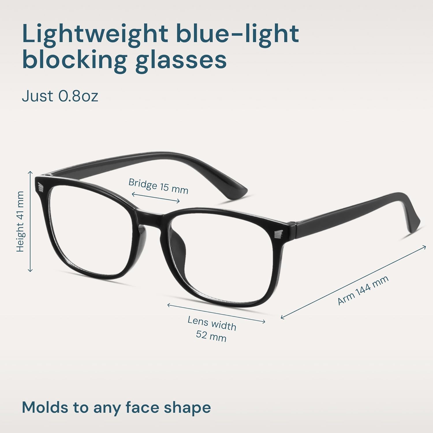 Blue Light Blocking Glasses - Fashion Square Eyeglasses, anti UV Ray Computer Gaming Glasses Blue Blockers for Women/Men