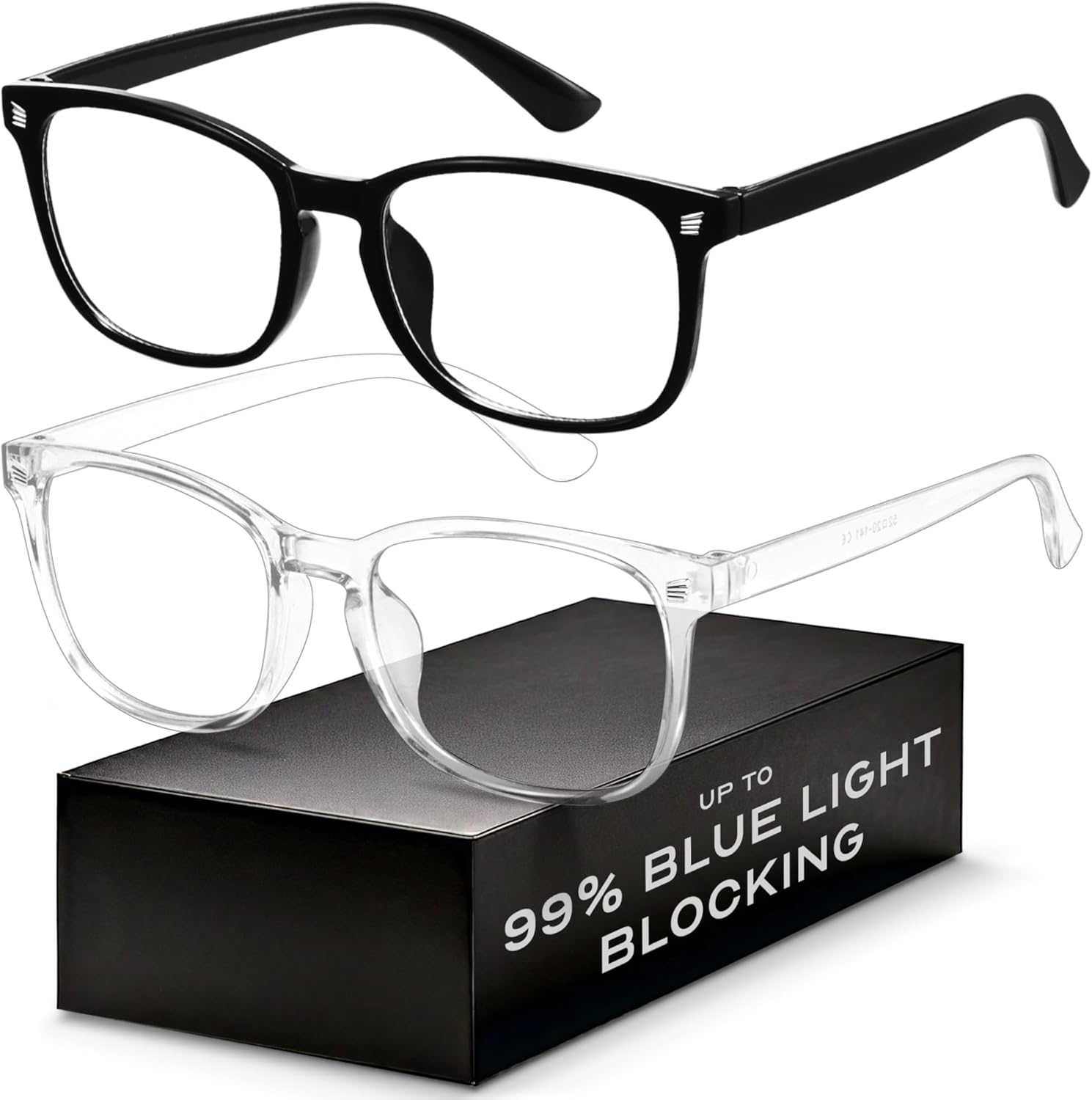 Blue Light Blocking Glasses - Fashion Square Eyeglasses, anti UV Ray Computer Gaming Glasses Blue Blockers for Women/Men